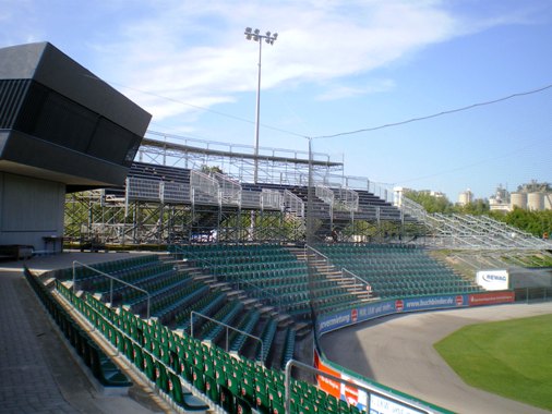 Temporary Grandstands at Armin Wolf Arena, Regensburg