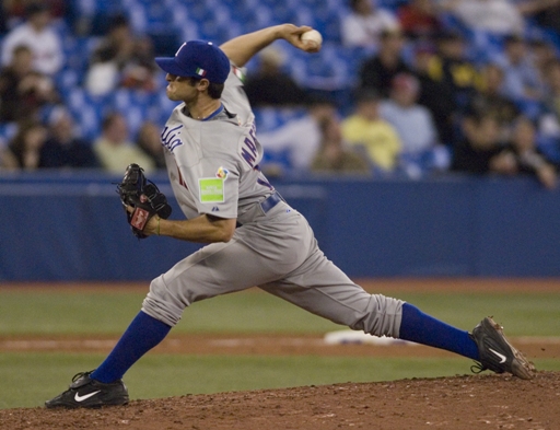 Alessandro Maestri pitching for Italy in the World Baseball Classic