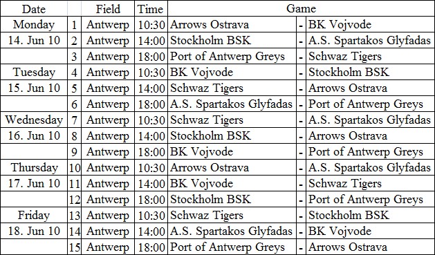 Antwerp_Schedule