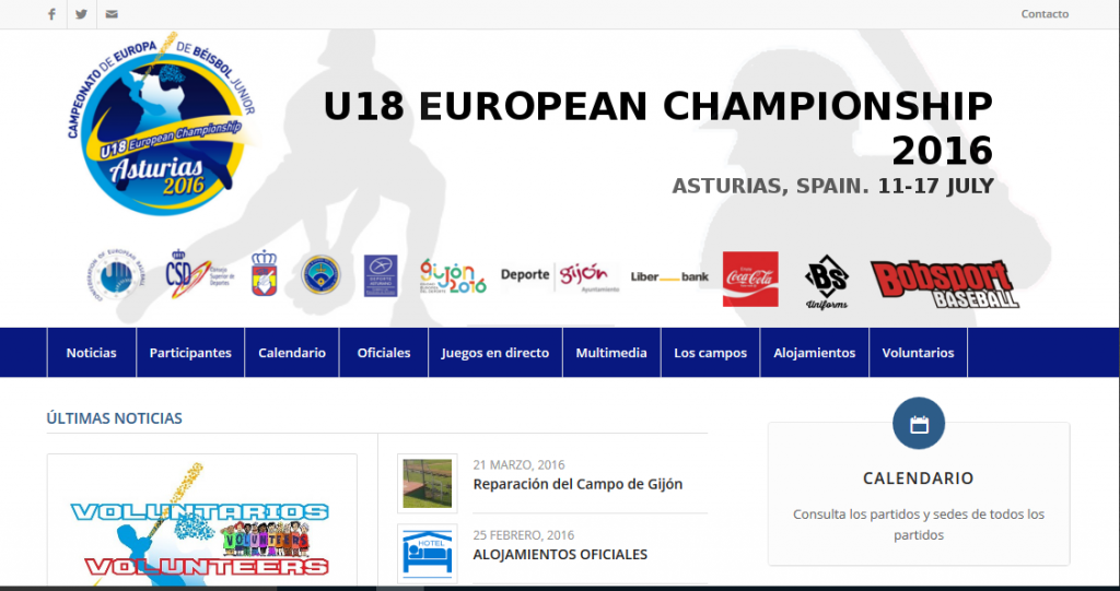 Screen U18 Website